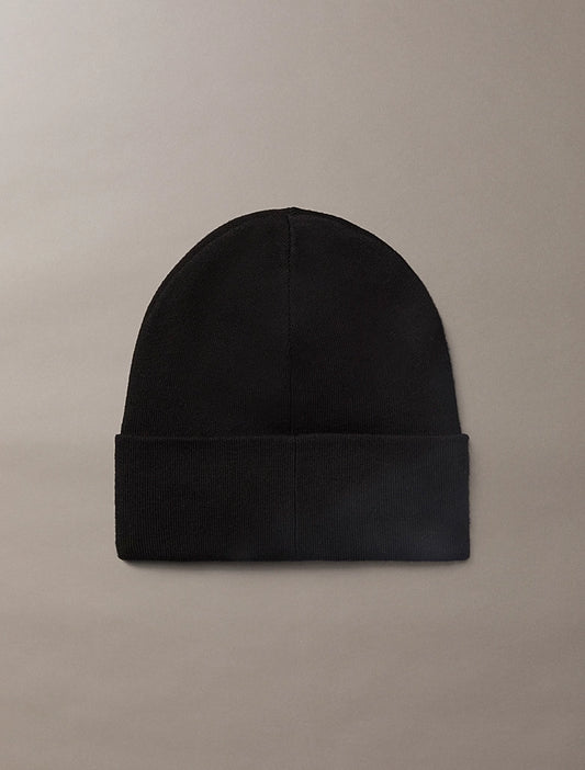 Berretto con signature logo Calvin Klein Black