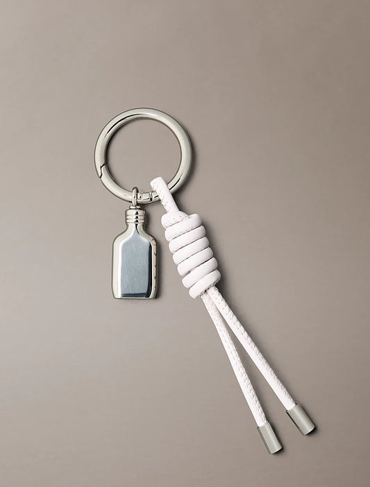 Mini ciondolo per borsa CK One con portachiavi Calvin Klein