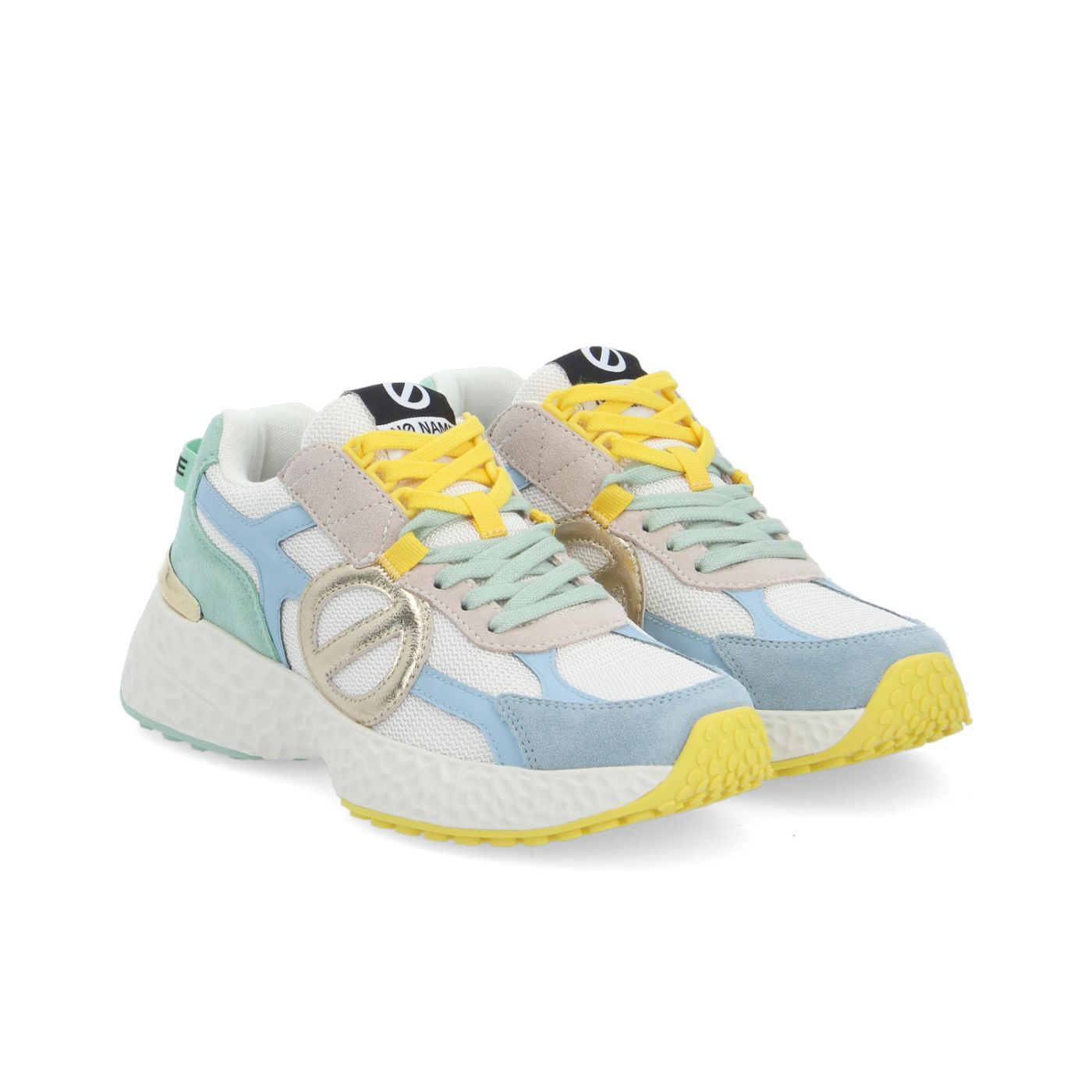 NO NAME CARTER 2.0 RUNNER W BIANCO SPORCO/BLU SICILIANO/VERDE