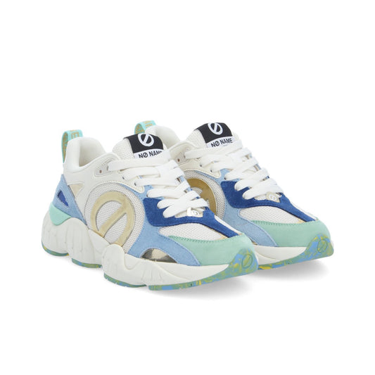 NO NAME KRAZEE RUNNER W BIANCO SPORCO/VERDE/BLU SICILIANO