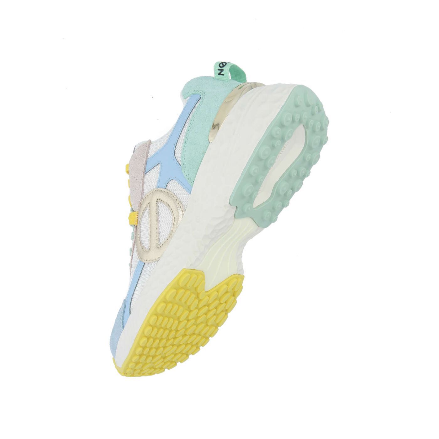NO NAME CARTER 2.0 RUNNER W BIANCO SPORCO/BLU SICILIANO/VERDE
