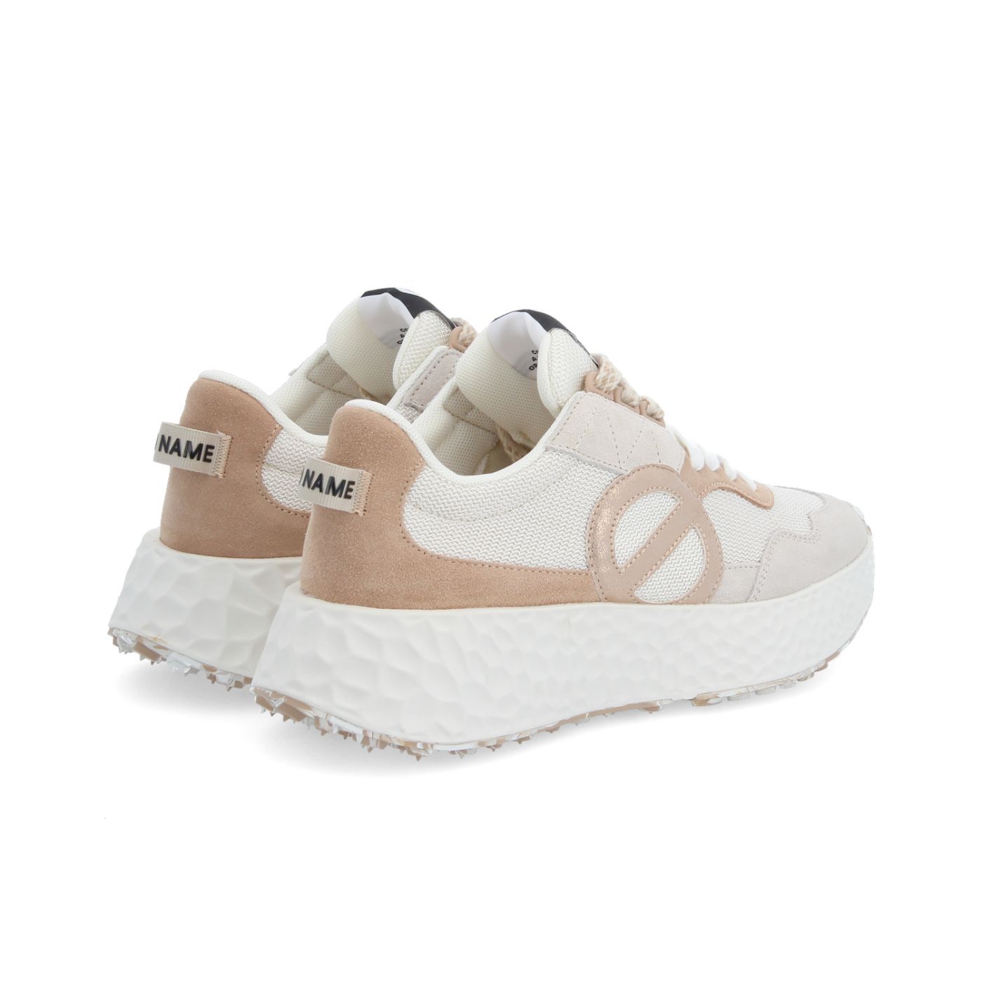NO NAME CARTER JOGGER W BIANCO SPORCO/ROSA CHIARO