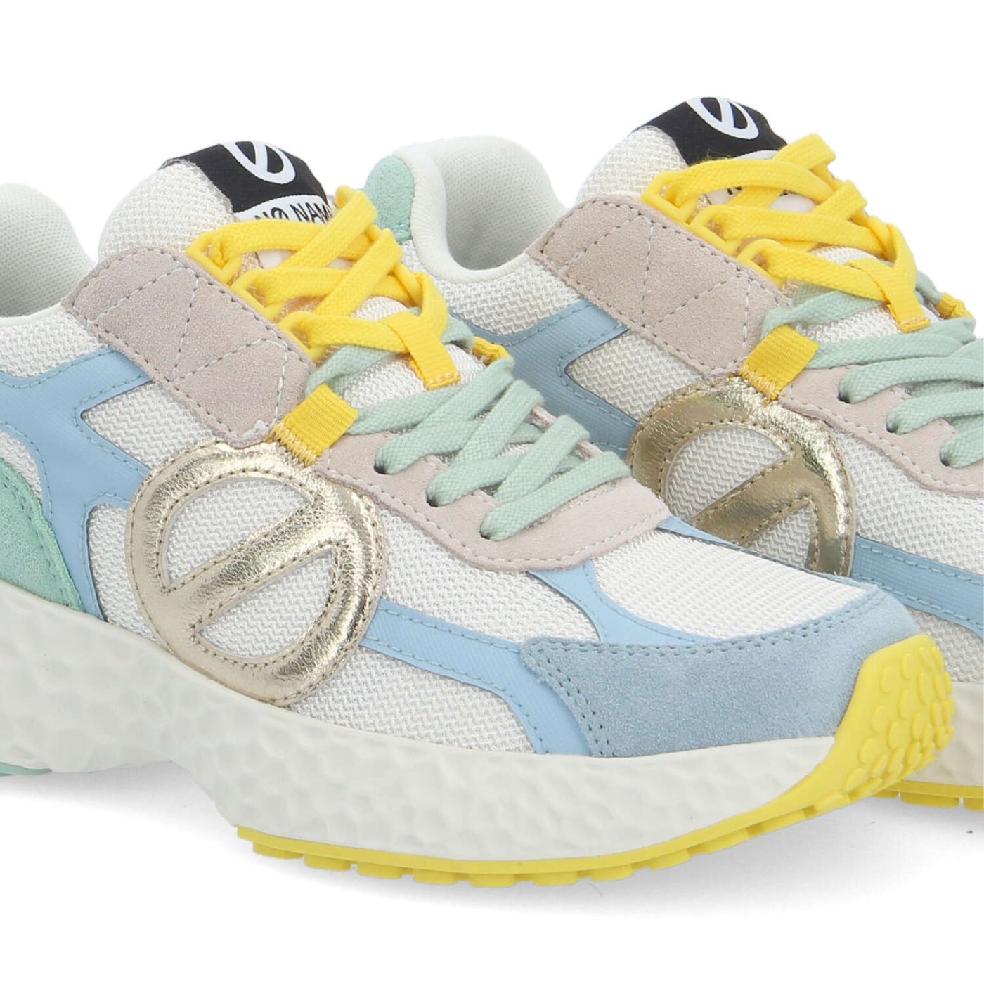 NO NAME CARTER 2.0 RUNNER W BIANCO SPORCO/BLU SICILIANO/VERDE