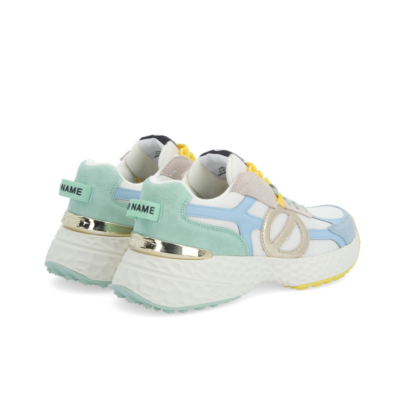 NO NAME CARTER 2.0 RUNNER W BIANCO SPORCO/BLU SICILIANO/VERDE