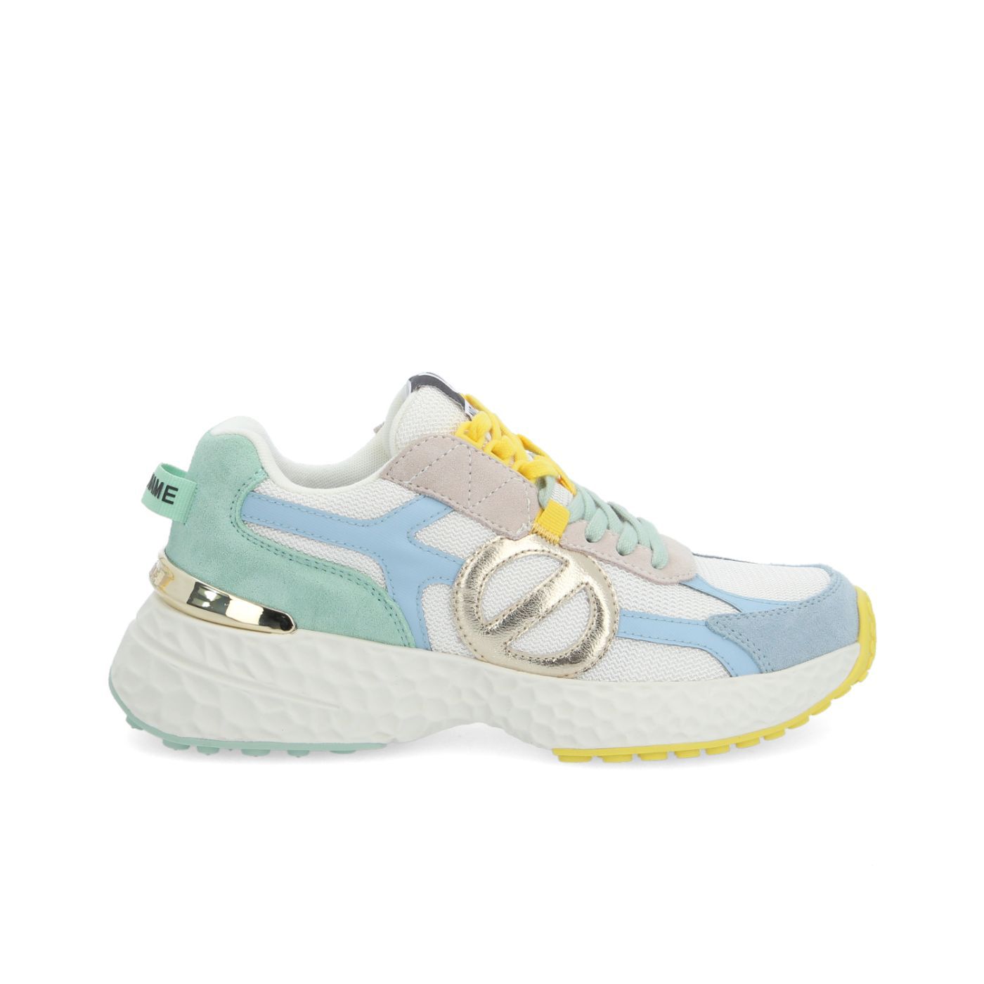 NO NAME CARTER 2.0 RUNNER W BIANCO SPORCO/BLU SICILIANO/VERDE