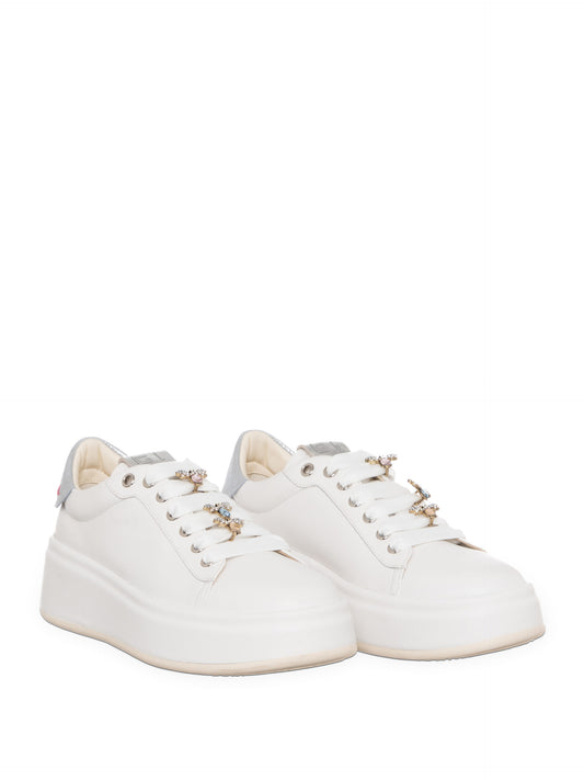 Sneakers GIO+ modello Oliva Combi White/silver