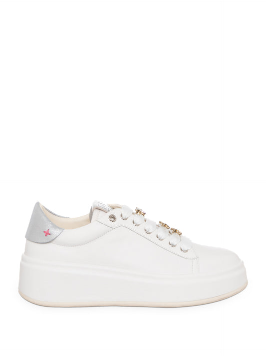 Sneakers GIO+ modello Oliva Combi White/silver
