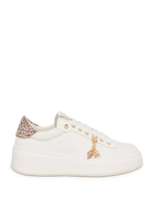 Sneakers GIO+ modello Oliva Combi Latte/Leopard