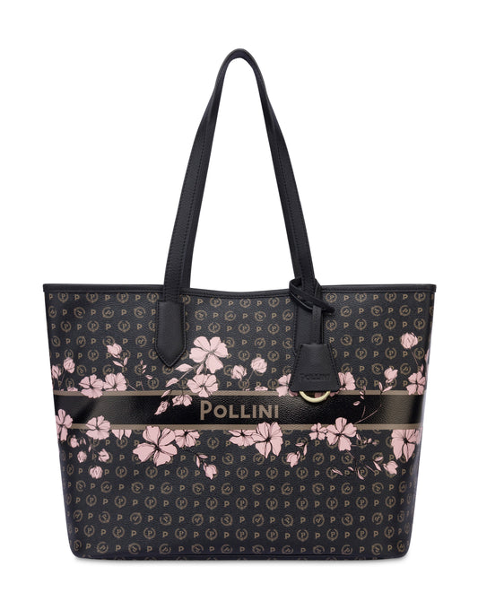 Pollini Shopping Bag In Heritage Marina Flower