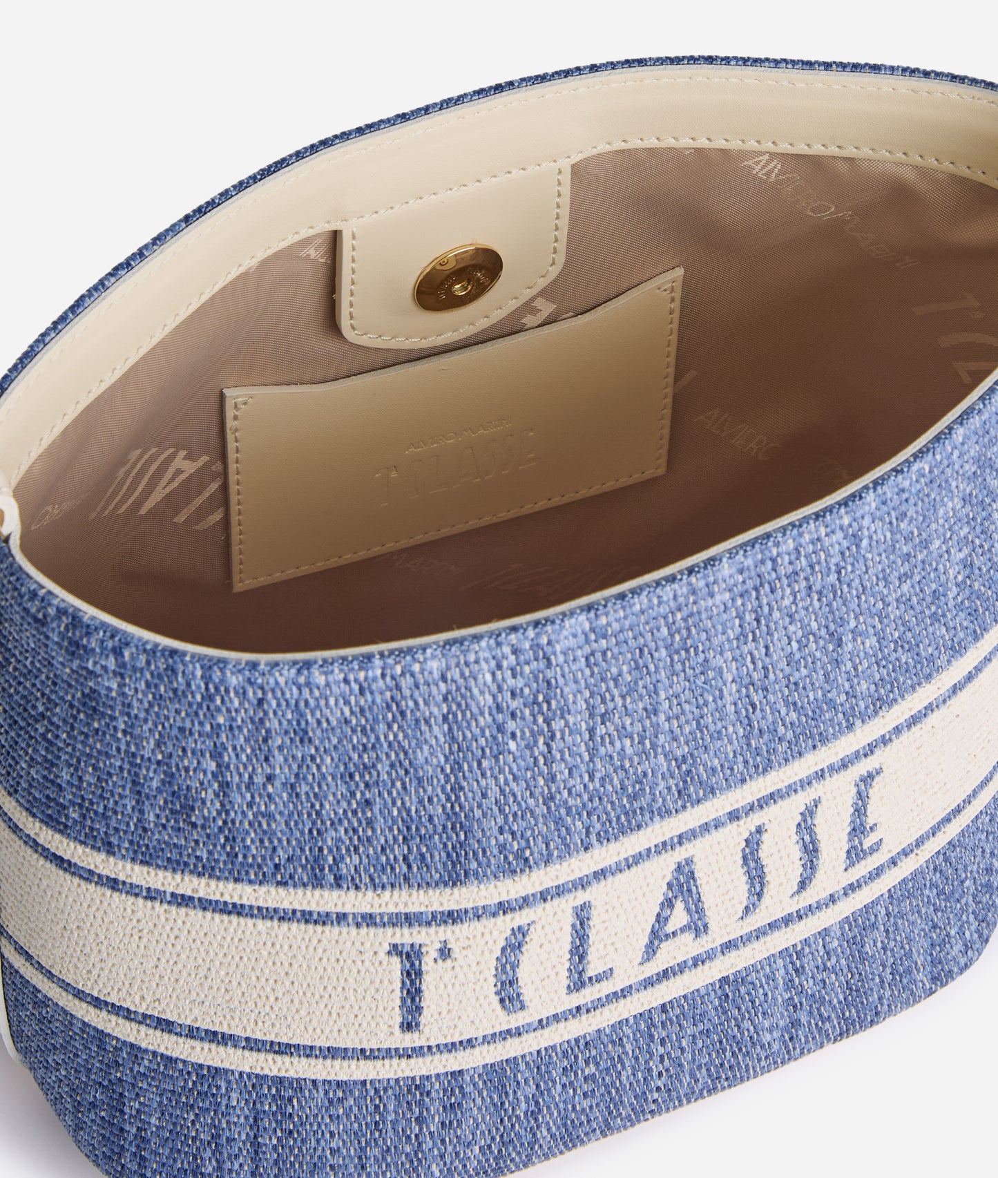 Rafia Coast borsa secchiello Blu Pacifico Alviero Martini