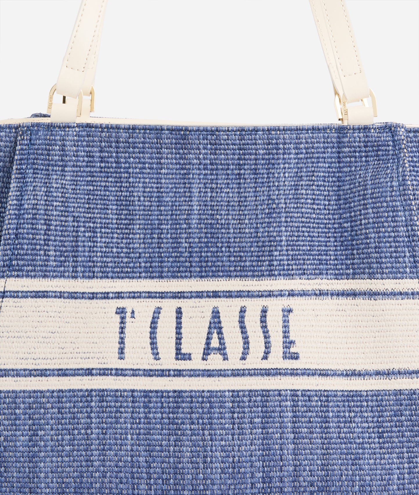 Rafia Coast borsa shopping Blu Pacifico Alviero Martini