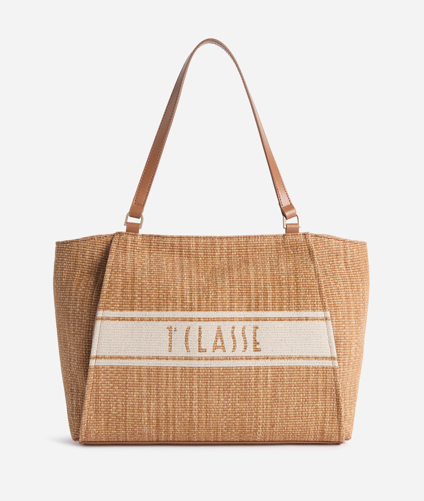 Rafia Coast borsa shopping Cuoio Alviero Martini