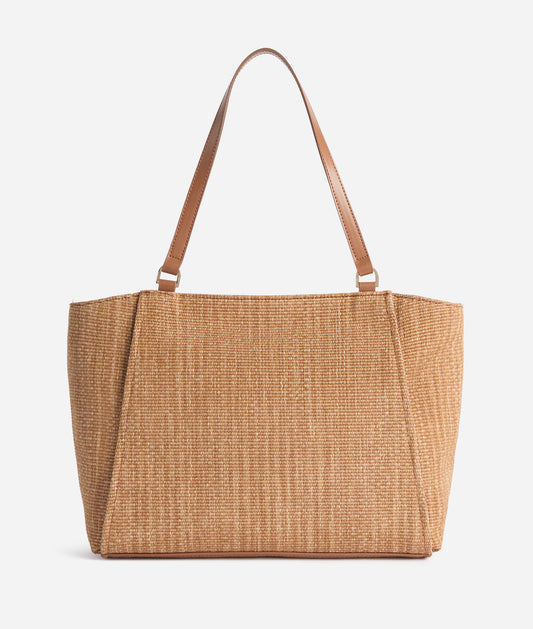 Rafia Coast borsa shopping Cuoio Alviero Martini