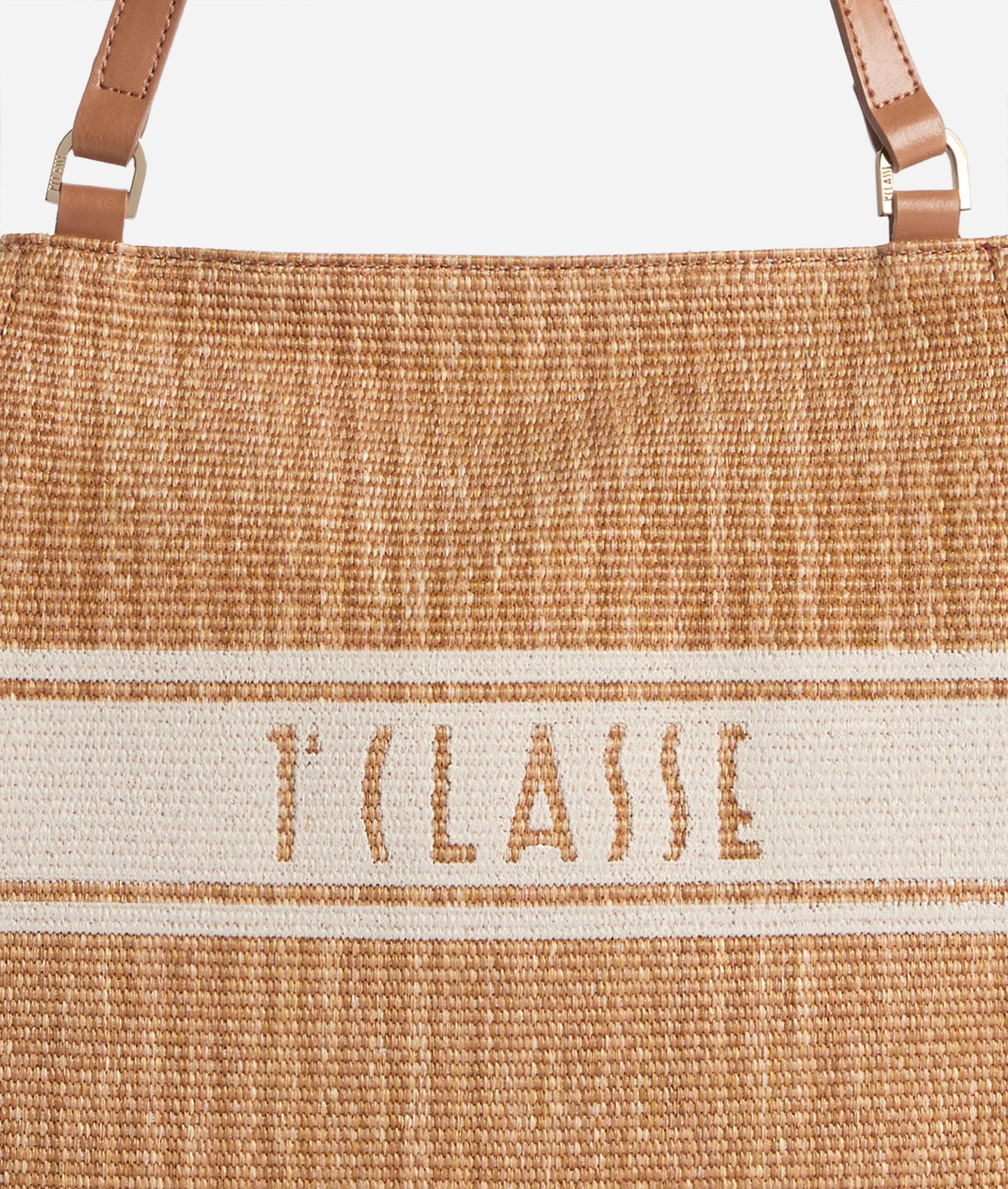 Rafia Coast borsa shopping Cuoio Alviero Martini
