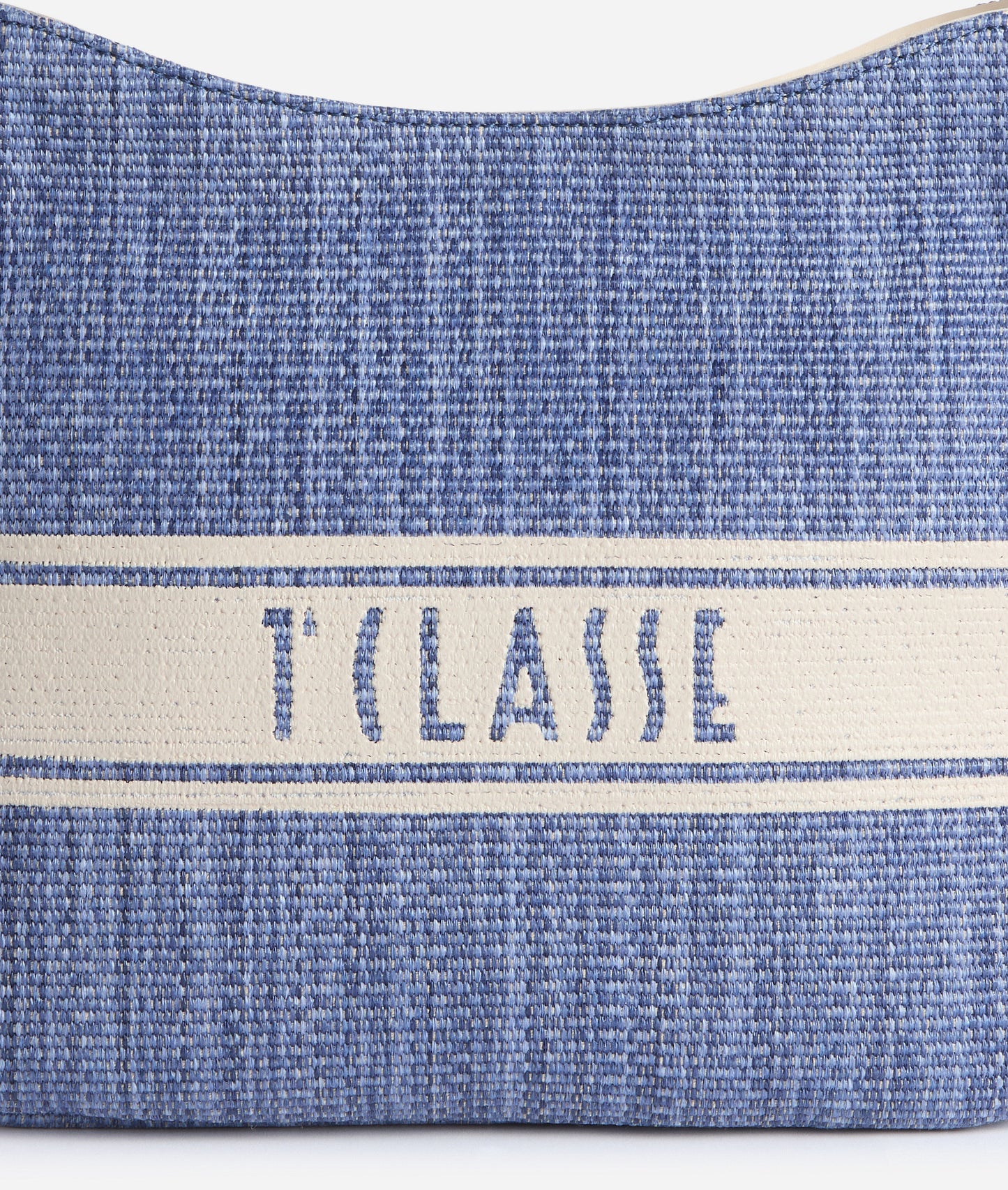 Rafia Coast borsa sottospalla Blu Pacifico Alviero Martini