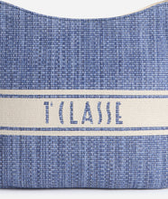 Carica l'immagine nel visualizzatore di Gallery, Rafia Coast borsa sottospalla Blu Pacifico Alviero Martini
