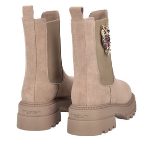 STIVALETTO SUNVALLEY CON ACCESSORIO GUFO COLORE BEIGE