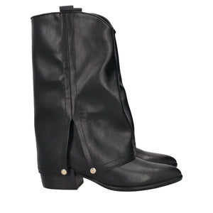 Stivale Giselle in pelle colore nero
