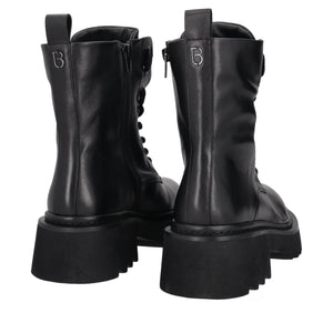 Stivaletto Lea in pelle con maxi pietra colore nero