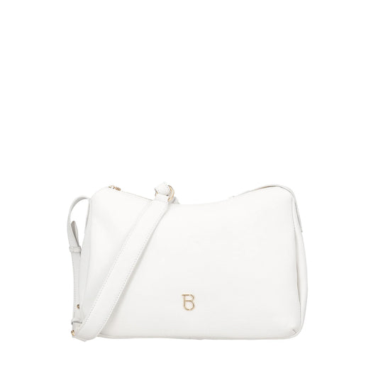 ToscaBlu  Sacca in pelle Roma con logo colore bianco