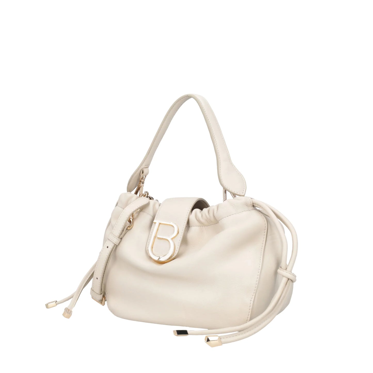 ToscaBlu  Secchiello in pelle Paris colore avorio