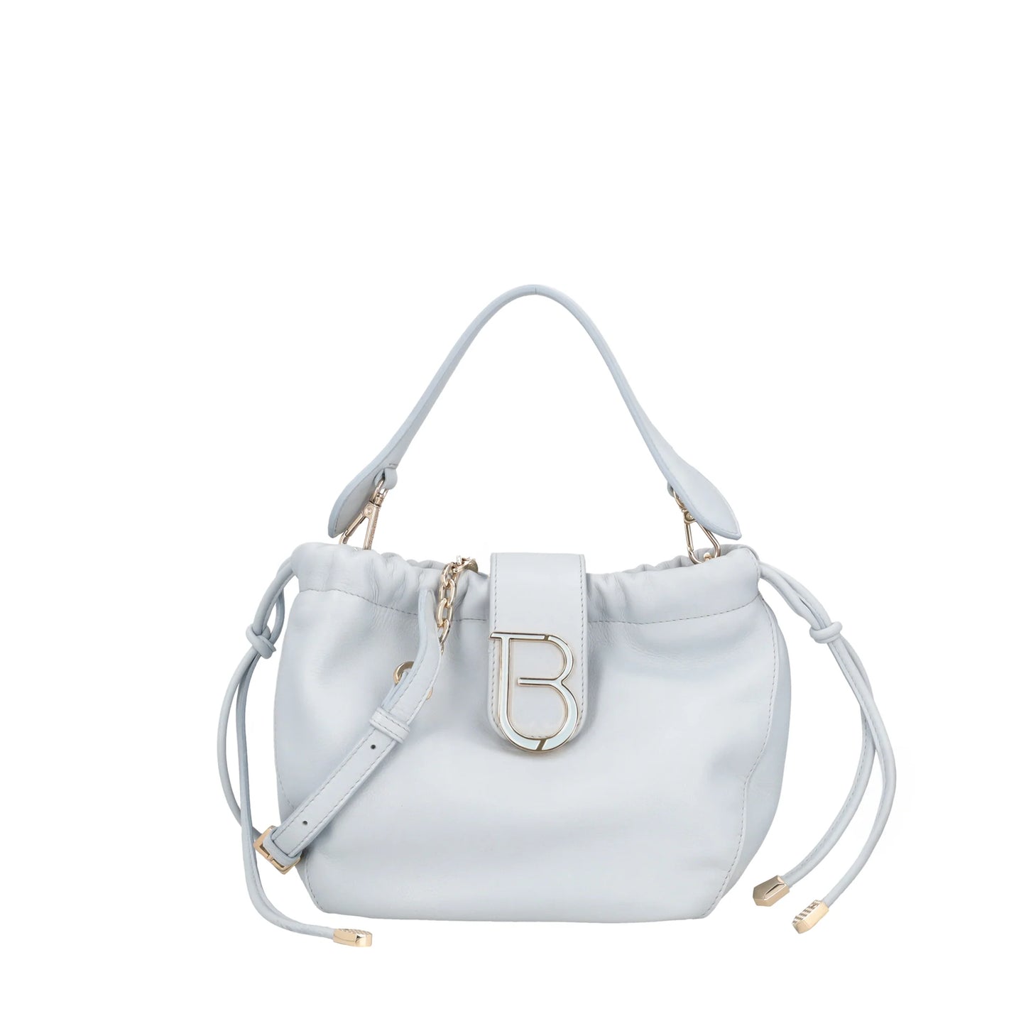 ToscaBlu  Secchiello in pelle Paris colore azzurro
