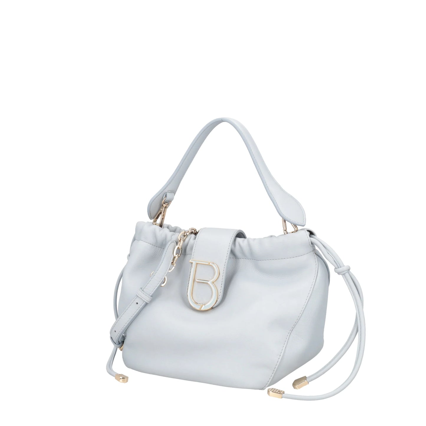 ToscaBlu  Secchiello in pelle Paris colore azzurro