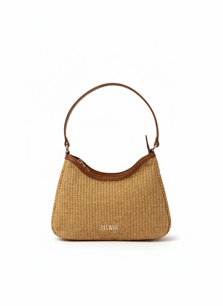 Sunny Rafia borsa sottospalla Naturale Alviero Martini
