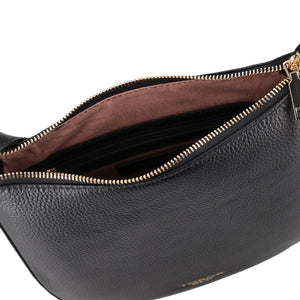 Borsa a tracolla grande Lily colore nero