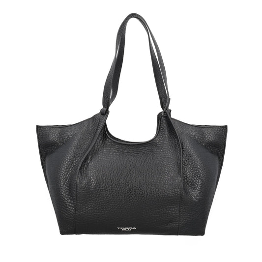 ToscaBlu  Shopping Citylife in pelle bottalata colore nero