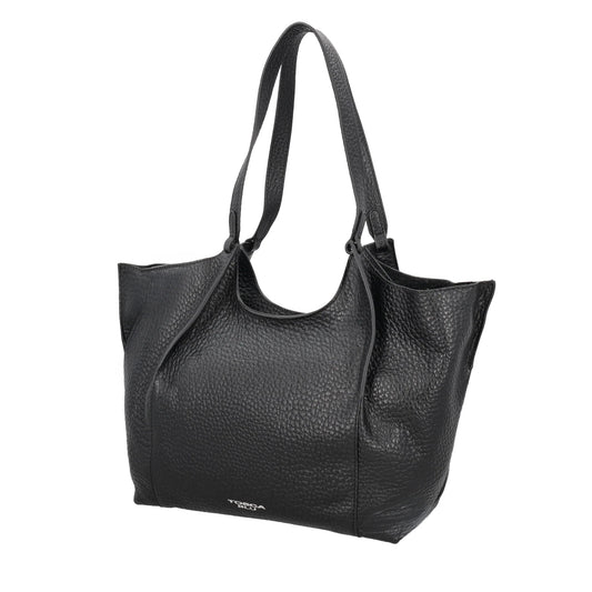 ToscaBlu  Shopping Citylife in pelle bottalata colore nero