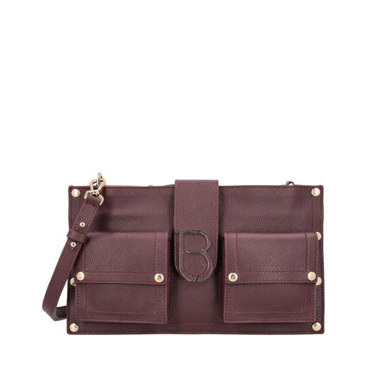 Borsa a tracolla Elodie in pelle colore bordeaux ToscaBlu