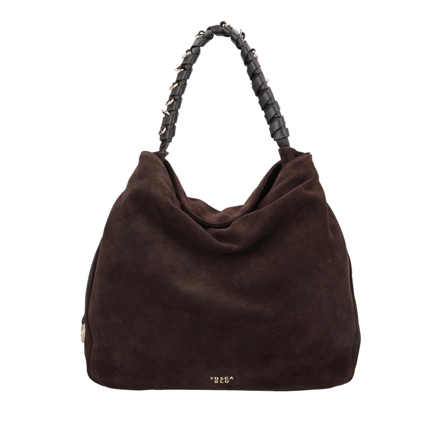 Sacca grande in suede Penelope colore testa di moro ToscaBlu