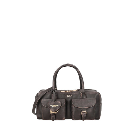 Bauletto Anita con doppie tasche colore testa di moro ToscaBlu