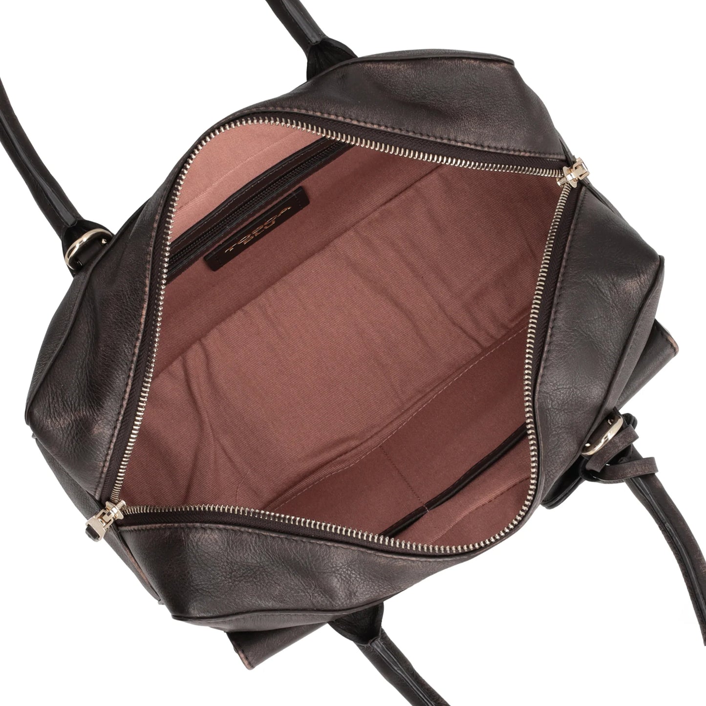 Bauletto Anita con doppie tasche colore testa di moro ToscaBlu