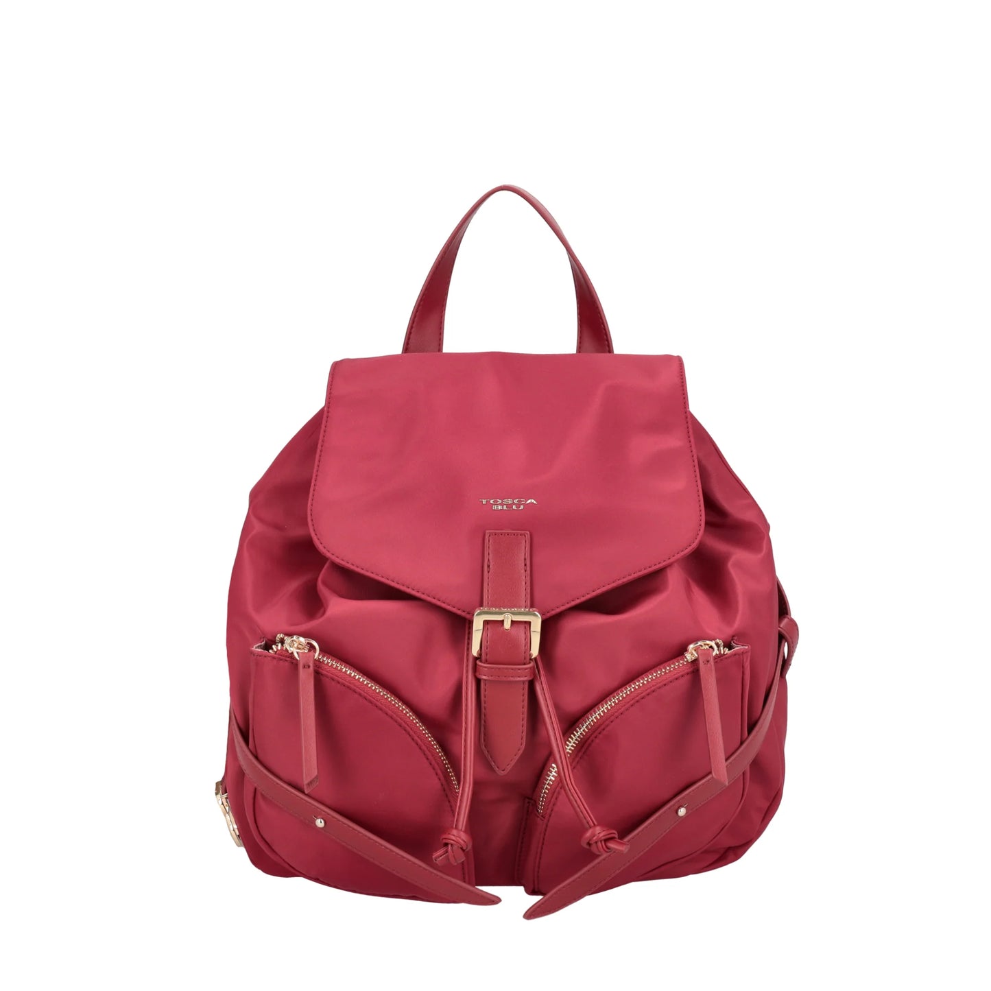 Zaino Central Park in nylon colore rosso scuro ToscaBlu