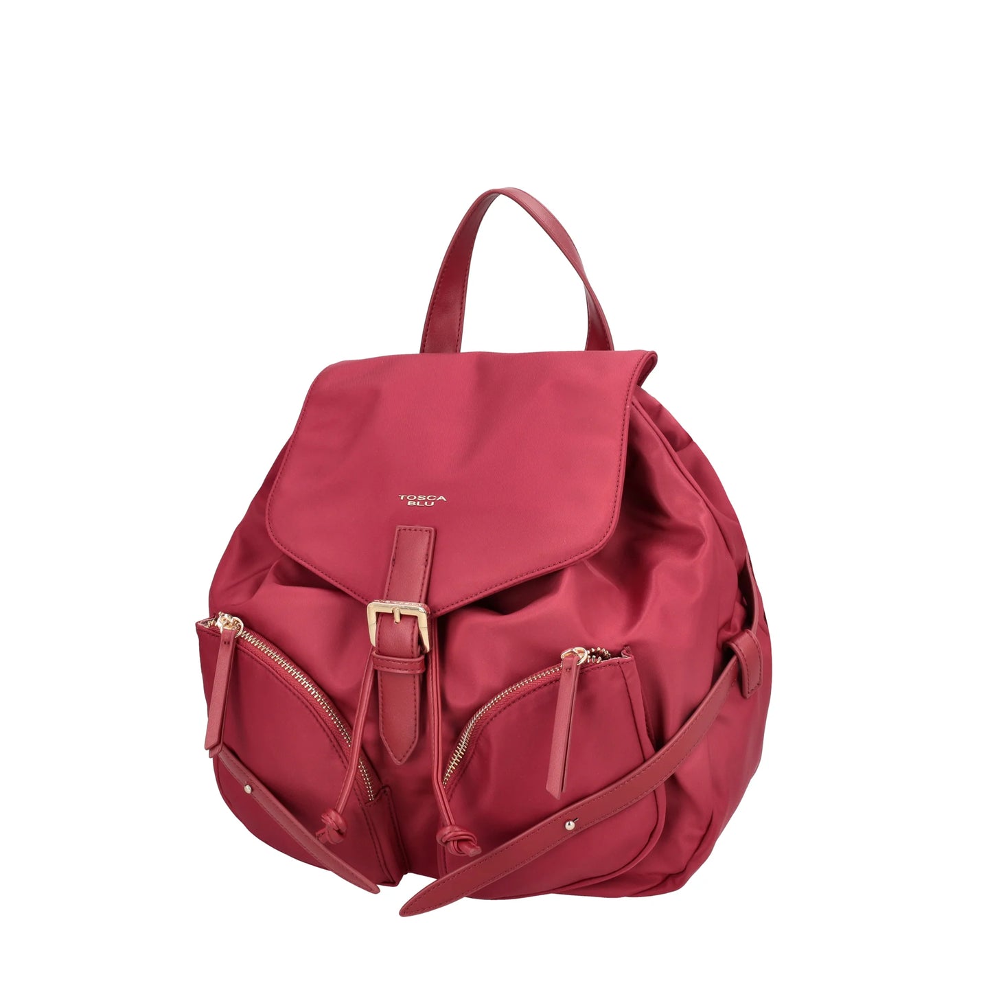Zaino Central Park in nylon colore rosso scuro ToscaBlu