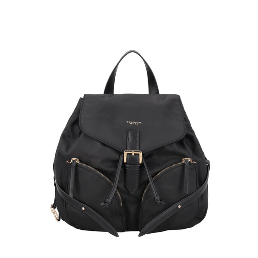 Zaino Central Park in nylon colore nero ToscaBlu