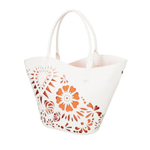 Carica l&#39;immagine nel visualizzatore di Gallery, Shopping bag laserata Ischia colore bianco
