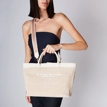 Carica l&#39;immagine nel visualizzatore di Gallery, Shopping bag grande Milano colore avorio
