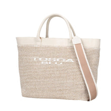 Carica l&#39;immagine nel visualizzatore di Gallery, Shopping bag grande Milano colore avorio
