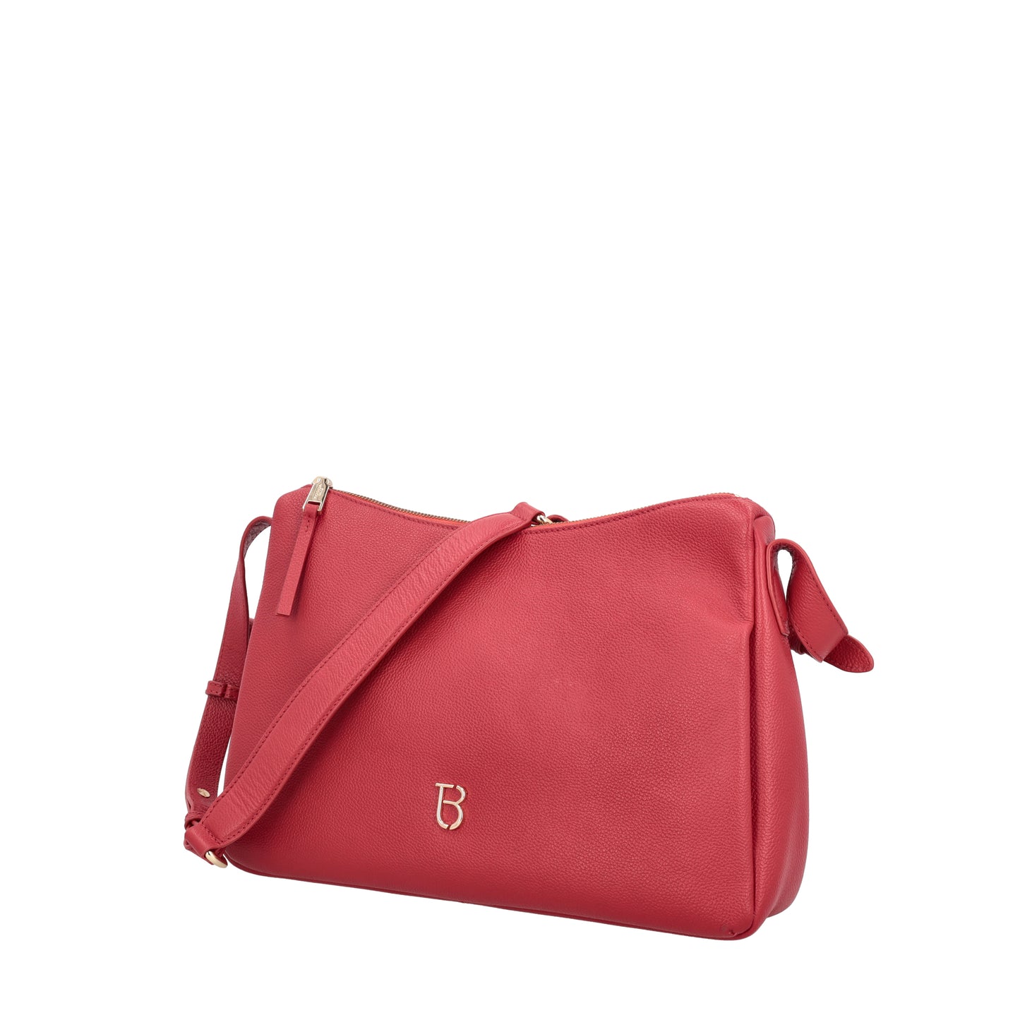 ToscaBlu  Sacca in pelle Roma con logo colore rosso