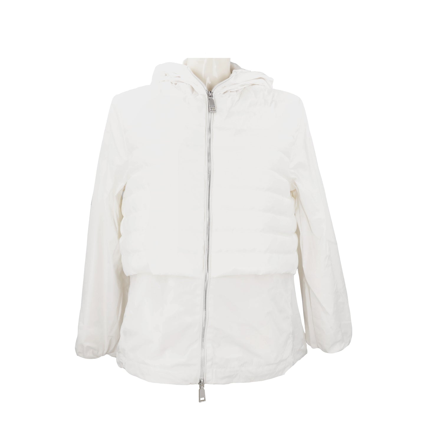 Piumino leggero bimateriale Te' Matcha colore bianco Tosca Blu