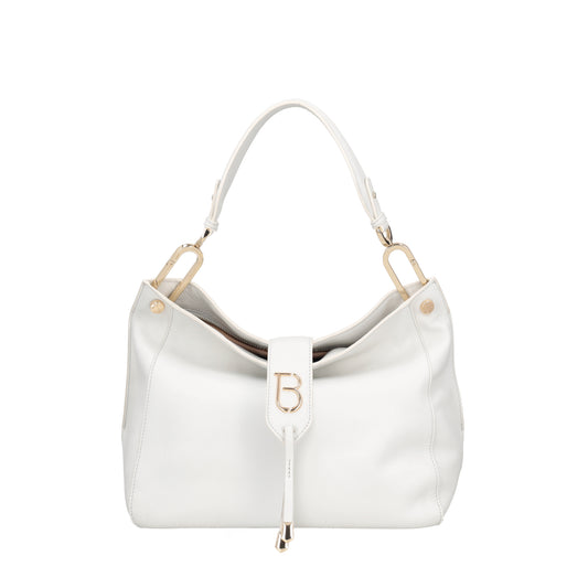 ToscaBlu  Borsa a spalla in pelle morbida Morgana colore bianco
