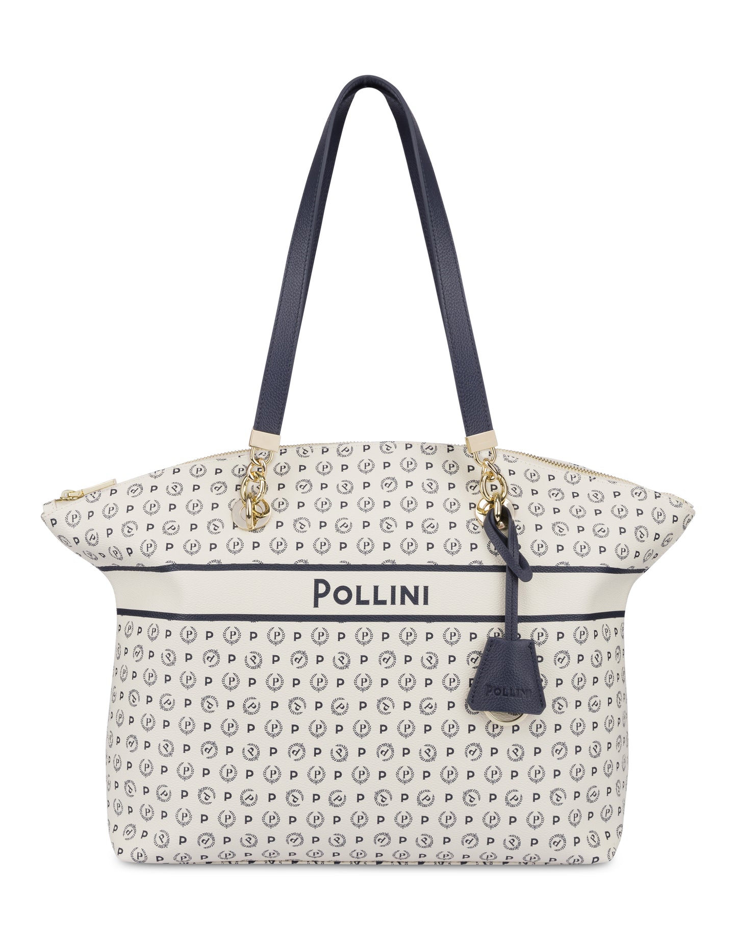 Pollini Tote Bag Heritage Marina Avorio/blu
