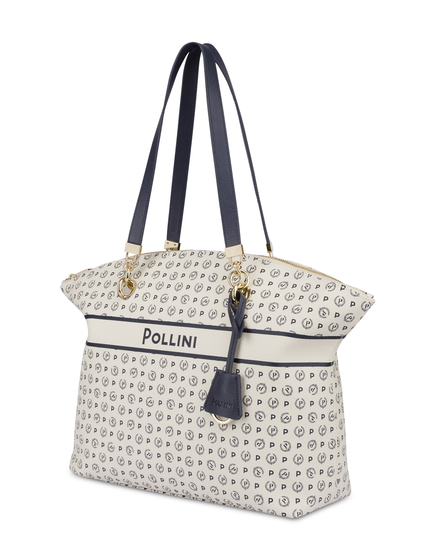 Pollini Tote Bag Heritage Marina Avorio/blu