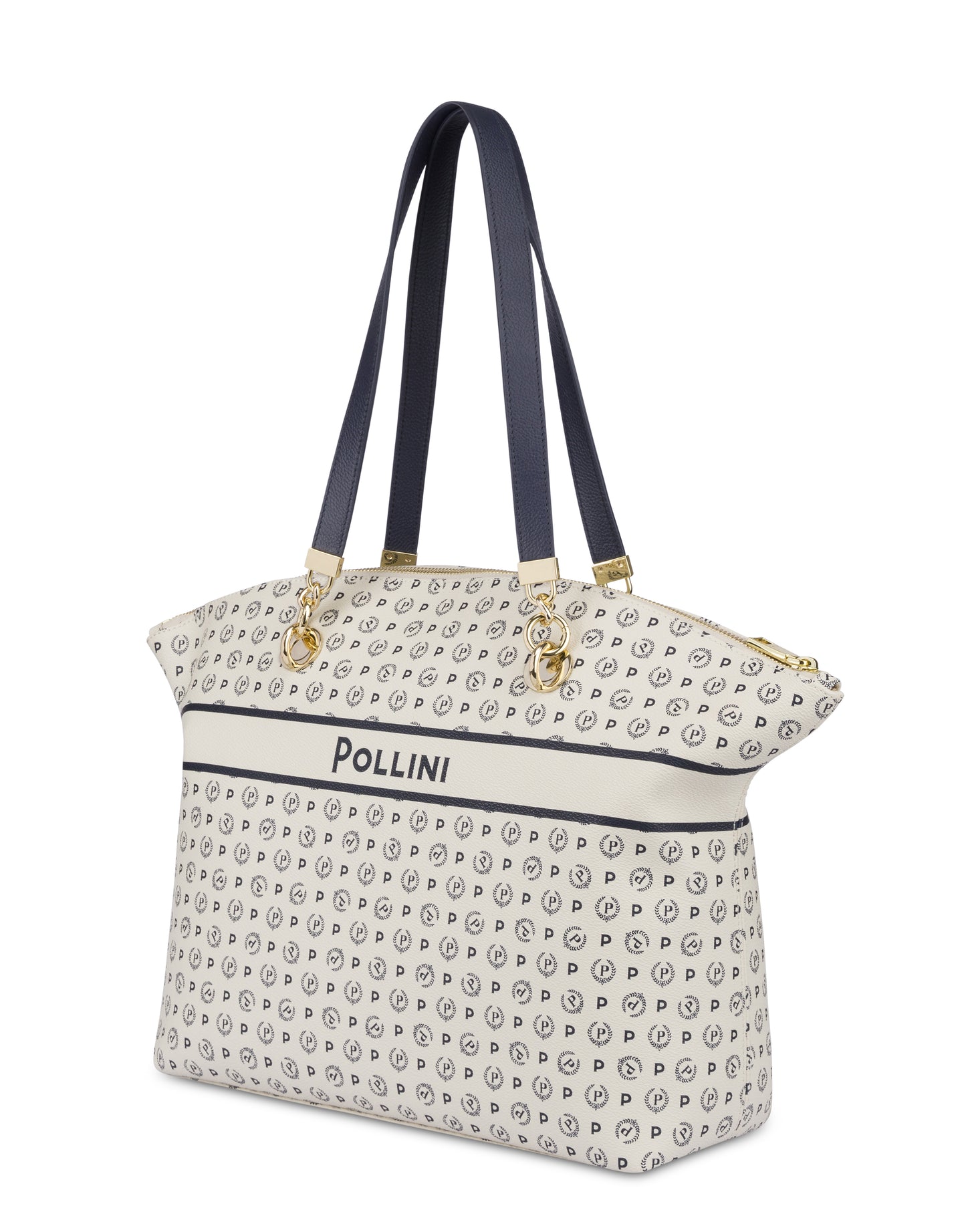 Pollini Tote Bag Heritage Marina Avorio/blu