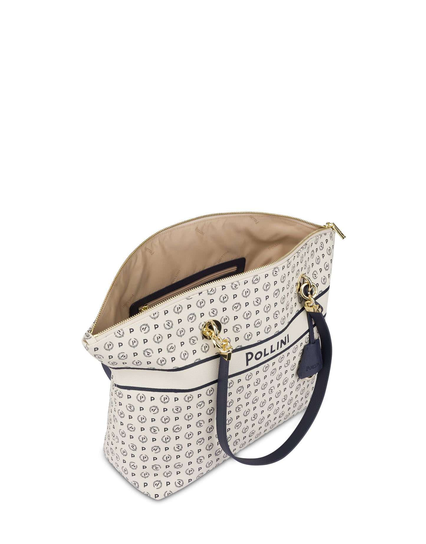 Pollini Tote Bag Heritage Marina Avorio/blu