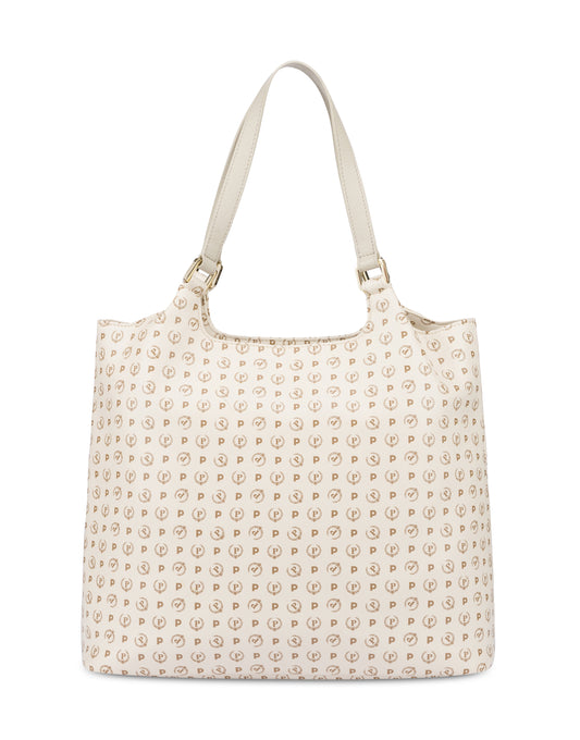 Pollini Tote Bag Heritage Soft Relief Avorio/avorio