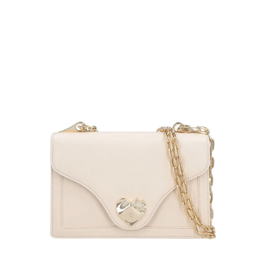 Tracollina Sweet Bag con accessorio a cuore colore avorio Tosca Blu